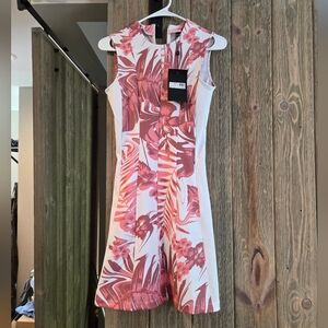 J Lindeburg Hibiscus Golf Dress